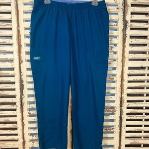 UA~Women's Straight Leg Elasticized Scrub Pant, Dark Teal Size X-Large~6 pocket